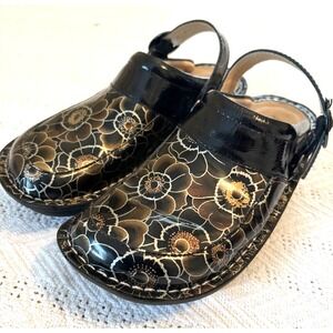 Algeria mary jane SEV 3211 Sz 37  US 7/7.5 Black Gerber Leather Non slip Nursing